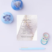 エレガント ウォーターカラー シマー チラシ (シングル)