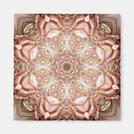 エレガント オレンジ ピーチ フラワーマグネット マグネット