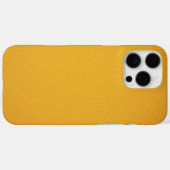 エレガント オレンジ レザー Case-Mate iPhoneケース (裏面 (横))