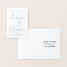 エレガント&カスタマイズは感謝していたくさん！ カード