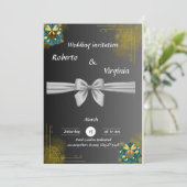 エレガント&カスタマイズ可能な結婚式招待状 シーズンカード (スタンド正面)