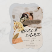 エレガント&カスタムウェディング招待状カード✨ (正面/裏面)