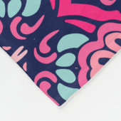 エレガント カラフル シームレス パターン シャワー カーテン フリースブランケット (角)