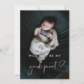 エレガント&ガイモダンドの親提案書のフォトカード 招待状 (正面)