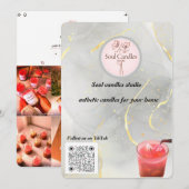 エレガント キャンドル ビジネス カード | ソウル キャンドル スタジオ (正面/裏面)