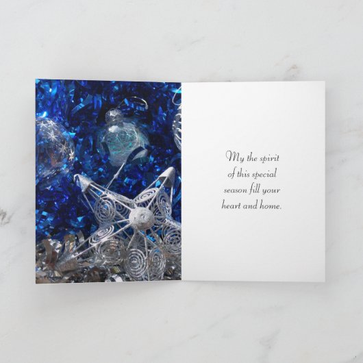 エレガント&クモダンリスマスグリーティング シーズンカード (内部)