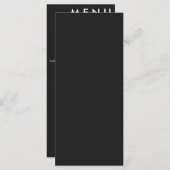 エレガント クラシック ウェディング メニュー (正面/裏面)