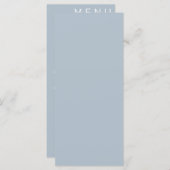 エレガント クラシック ウェディング メニュー (正面/裏面)