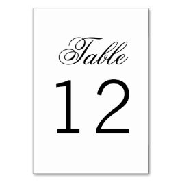 エレガント クラシック スクリプト トラディショナル テーブル ナンバー テーブルナンバー