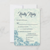 エレガント クラシック フラワールーセット ウェディング 返信 2 (正面)