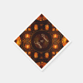 エレガント クラシック ボーホー モダン ゴールド #901 ウェディング スタンダードカクテルナプキン (角)