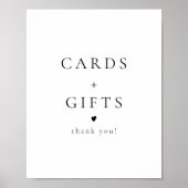 エレガント クラシック ミニマル カード＆ギフト サイン (正面)