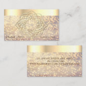 エレガント クラシック モダン,ボケ,偽のゴールドの境界線 名刺 (正面/裏面)