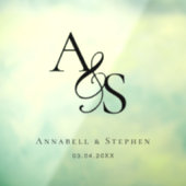 エレガント,クラシック，モノグラム結婚, s ウィンドウサイン (シート3)