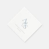 エレガント,クラシック，モノグラム結婚, s スタンダードカクテルナプキン (角)