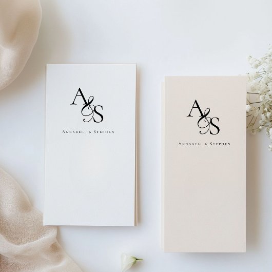 エレガント,クラシック，モノグラム結婚, s ラバースタンプ