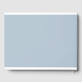 エレガント,クラシック,モノグラム,パウダーブルー,結婚s ゲストブック (裏面)