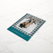 エレガント クラシック ラスティック プライド パターン ゴールド 箔シーズンポストカード (回転した状態)