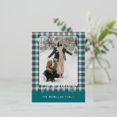 エレガント クラシック ラスティック プライド パターン ゴールド 箔シーズンポストカード (立ち正面)