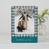 エレガント クラシック ルスティック プライド パターン ゴールド 箔シーズンカード (立ち正面)