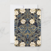 エレガント クラシック ヴィクトリアン ウェディングの詳細 出欠カード (裏面)