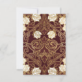 エレガント クラシック ヴィクトリアン ウェディング 招待状 (裏面)