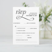 エレガント クラシック RSVP（返信） 付属カード エンクロージャーカード (スタンド正面)