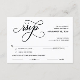 エレガント クラシック RSVP（返信） 付属カード エンクロージャーカード