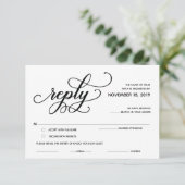 エレガント クラシック RSVP（返信） 付属カード エンクロージャーカード (スタンド正面)