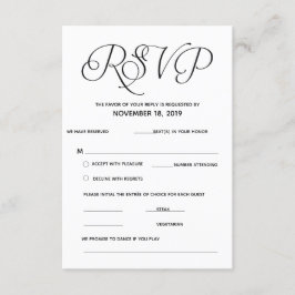 エレガント クラシック RSVP（返信） 付属カード エンクロージャーカード