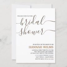 エレガント&クラシックGolden Minimalistブライダルシャワー