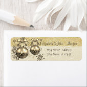 エレガント,クリスマスボール,雪片,キラキラ ラベル (インサイチュ)