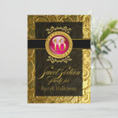 エレガント グラマラス エンボス スイート シックスティーン 招待状 (スタンド正面)