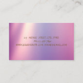 エレガント，グラマラス，シック，ストライプ，光 名刺 (裏面)