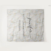 エレガント グラム パステル オパール ジェムストーン 誕生日 タペストリー (正面(横))