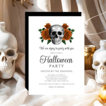 エレガント ゴシック ブラック フローラル スカル ハロウィン