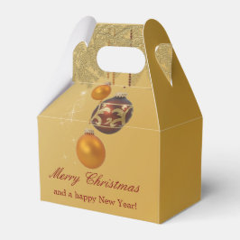 エレガント ゴールデンクリスマス フェイバーボックス