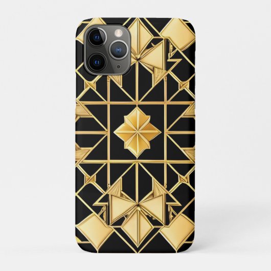 エレガント ゴールド幾何学模様デザイン Case-Mate iPhoneケース (裏)
