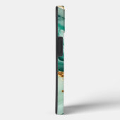 エレガント ゴールド アンド グリーン マーブル Case-Mate iPhoneケース (裏面 / 右)