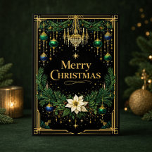 エレガント ゴールド アールデコ シャンデリア クリスマス