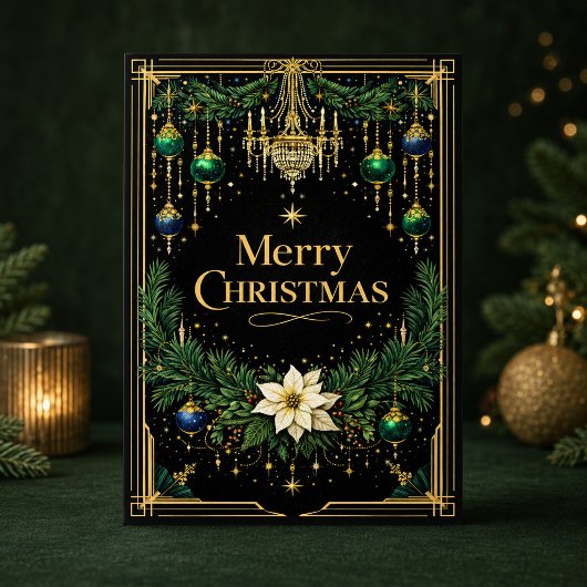 エレガント ゴールド アールデコ シャンデリア クリスマス