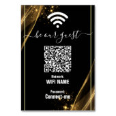 エレガント ゴールド ウェディング | ビジネス テーブル カード (正面)