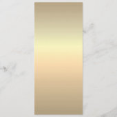 エレガント ゴールド ウェディング メニュー (裏面)