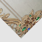 エレガント ゴールド オーナメント ティッシュ ペーパー (詳細)