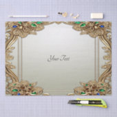 エレガント ゴールド オーナメント ティッシュ ペーパー (クラフト)