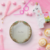 エレガント ゴールド オーナメント ペーパーボウル (パーティー)