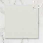 エレガント ゴールド ジオメトリック モダン ボヘミア ブライダル シャワー フェイバータグ (裏面)