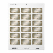 エレガント ゴールド デコレーション アドレス ラベル (フルシート)