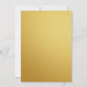 エレガント ゴールド ハワイアン ヒビスカス ウェディング ウィズダム カード (裏面)