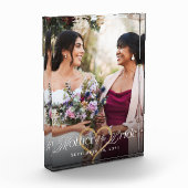 エレガント ゴールド ハート 主賓の母の思い出 フォトブロック (左)